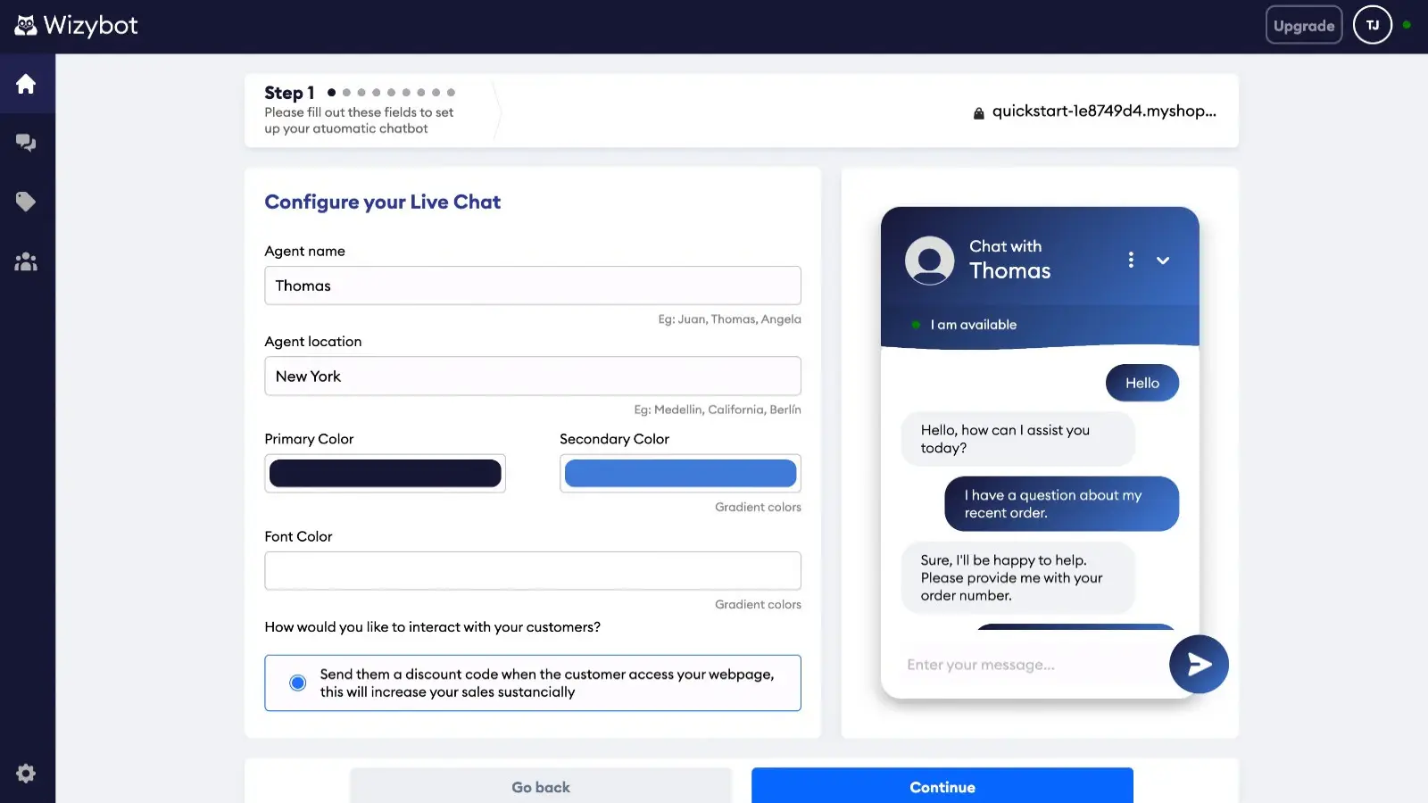 Wizybot AI Based Customer Support Feature Image